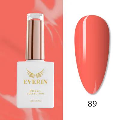 Ojă Semipermanentă Everin Royal Collection 10 ml – 89 Royal Coral | Coral Cald Vibrant