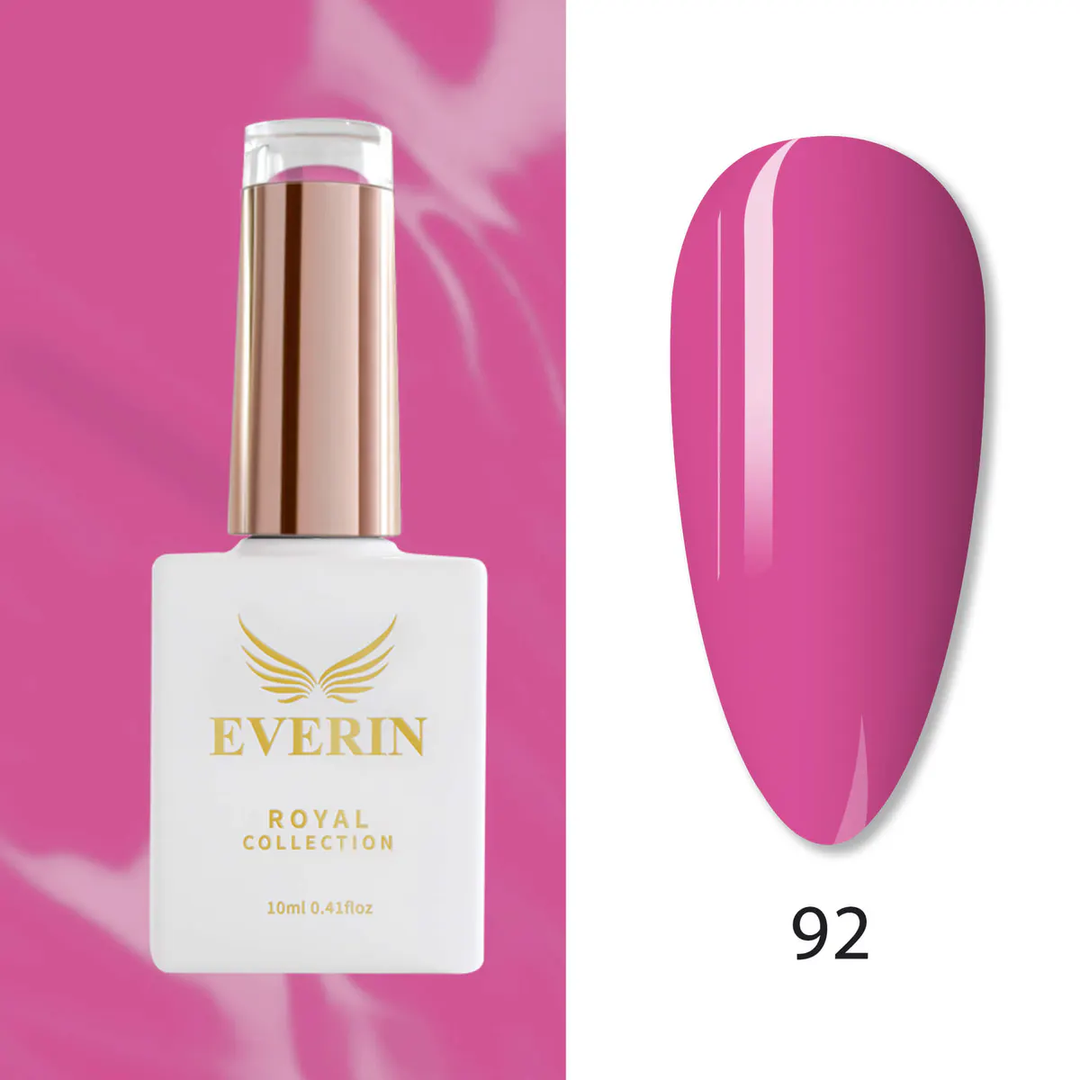Ojă Semipermanentă Everin Royal Collection 10 ml – 92 Pink Glamour | Roz Fucsia Intens