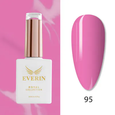 Ojă Semipermanentă Everin Royal Collection 10 ml – 95 Pink Candy | Roz Pastel Luminos