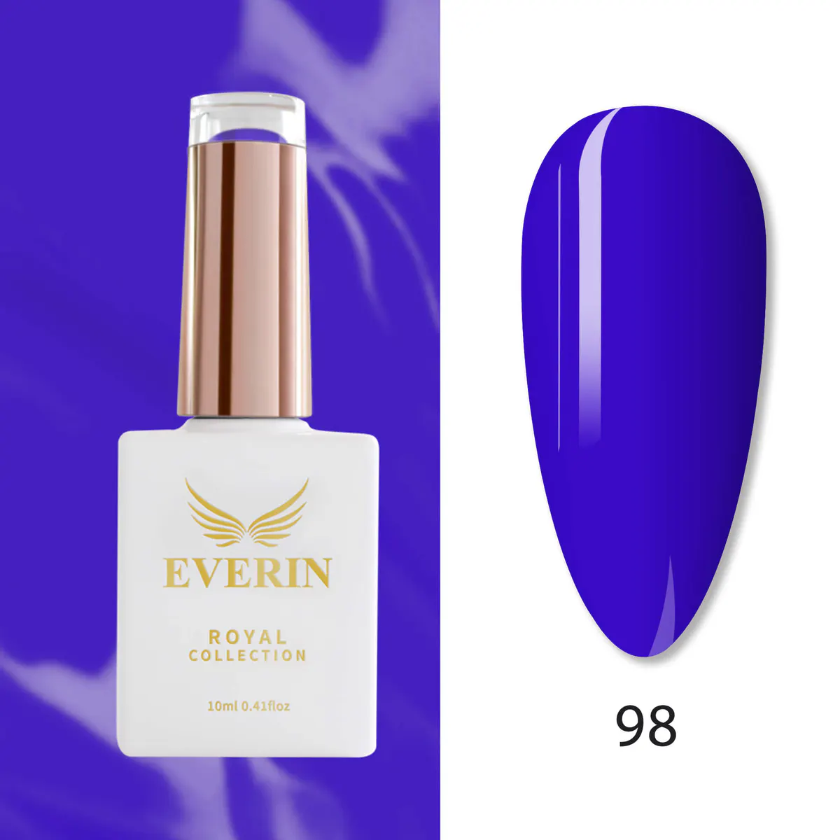 Ojă Semipermanentă Everin Royal Collection 10 ml – 98 Royal Blue | Albastru Intens