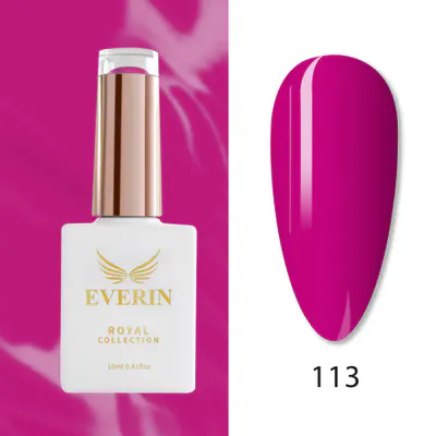 Ojă Semipermanentă Everin Royal Collection 10 ml – 113 Fuchsia Glow | Roz-Fucsia Intens