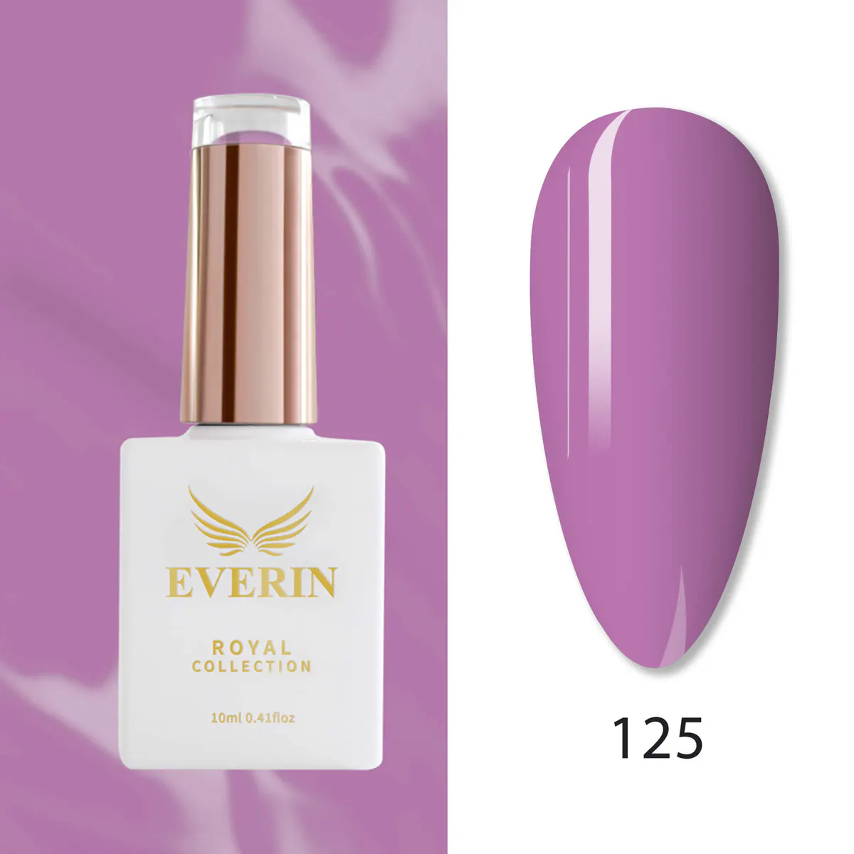 Ojă Semipermanentă Everin Royal Collection 10 ml – 125 Dusty Lilac | Violet Călduț
