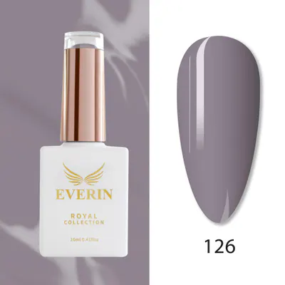 Ojă Semipermanentă Everin Royal Collection 10 ml – 126 Taupe Elegance | Gri-Mov Elegant