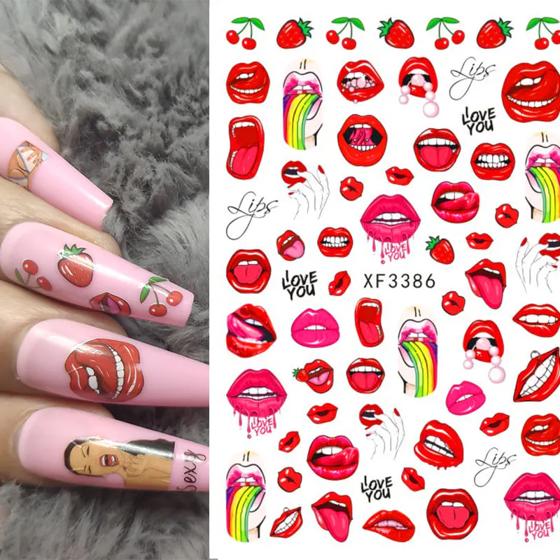Sticker decor unghii XF3386 - XF3386