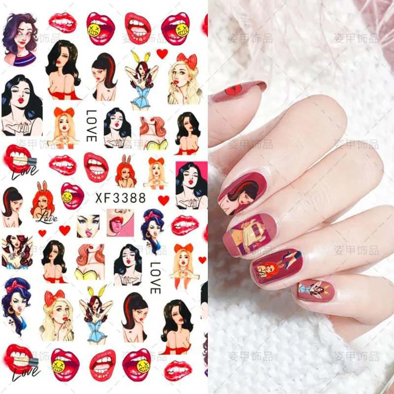Sticker decor unghii XF3388 - XF3388