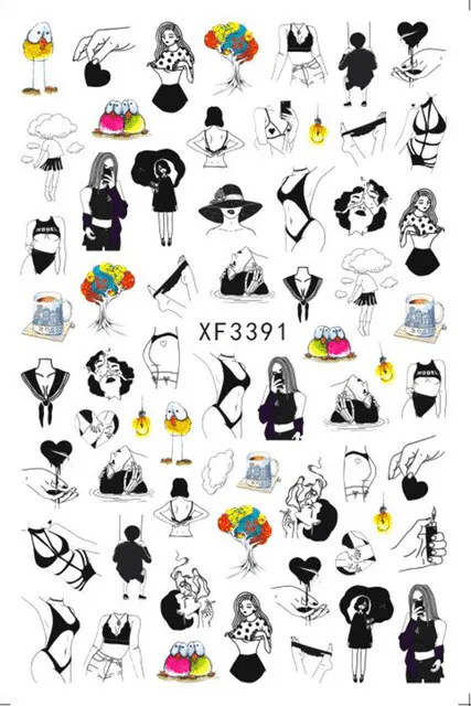 Sticker decor unghii XF3391 - XF3391