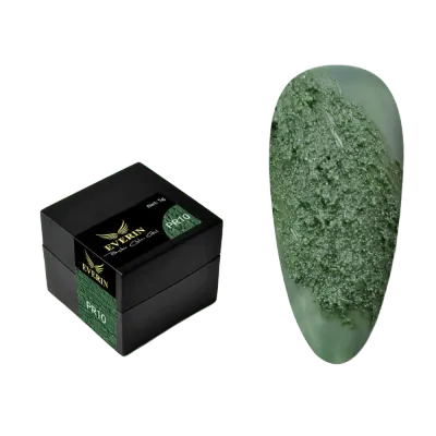 Everin Plaster Color Gel PR10 – Gel color texturat verde smarald, efect beton artistic (5g)