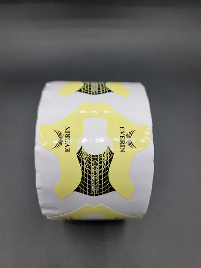 Șabloane Unghii EVERIN Yellow U109 – Set 100 bucăți pentru Construcții cu Gel, Acryl și Polygel