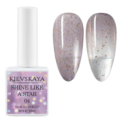 Ojă semipermanentă KIEVSKAYA Shine Like a Star - 04 - SLAS-04