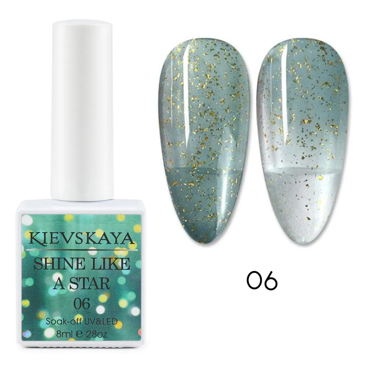 Ojă semipermanentă KIEVSKAYA Shine Like a Star - 06 - SLAS-06