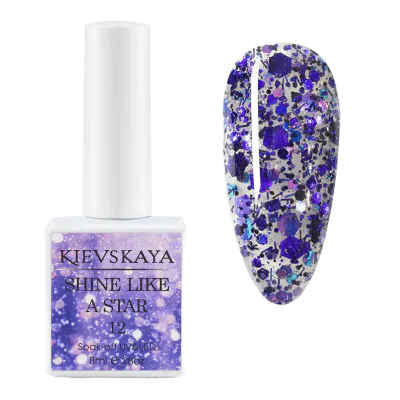 Ojă semipermanentă KIEVSKAYA Shine Like a Star - 12 - SLAS-12