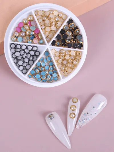 Carusel Perle Unghii Mix Culori – Decor Nail Art Elegant SAF78