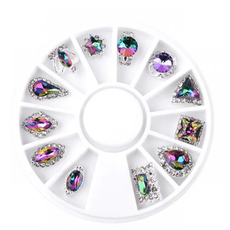 Bijuterii Unghii cu Cristale Irizate – Decor Nail Art Luxury SAF55