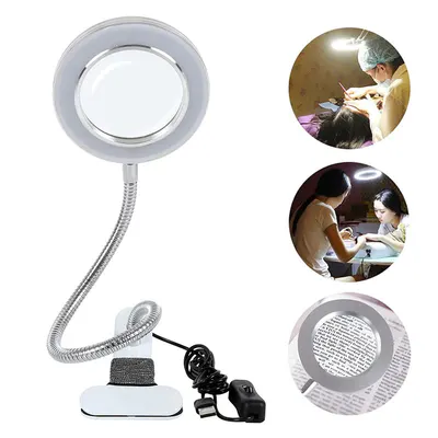 Lampă de Masă cu Lupă LED | Iluminare și Mărire pentru Precizie