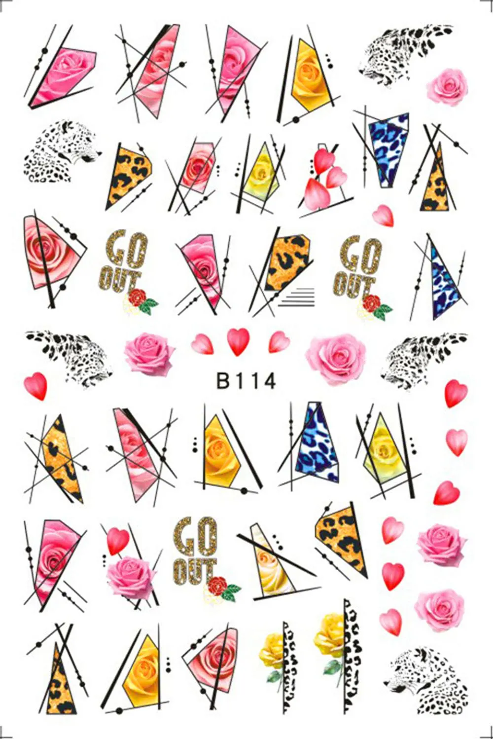 Sticker decor unghii B114 - B114
