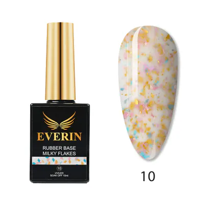 Rubber Cover Base Everin 15ml - MILKY FLAKES 10 - MF-10