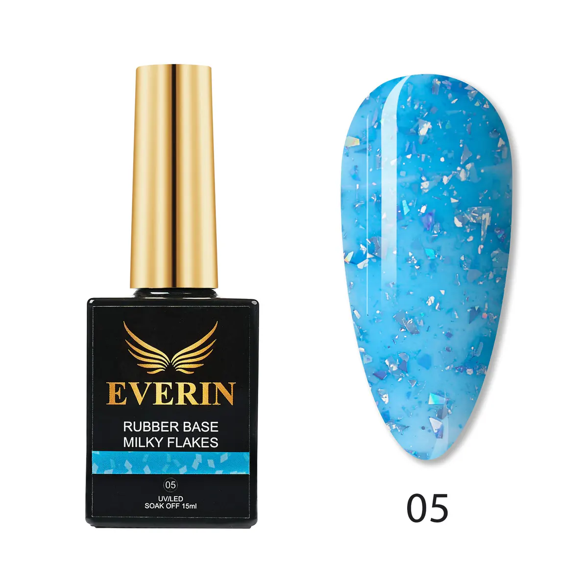 Rubber Cover Base Everin 15ml - MILKY FLAKES 05 - MF-05