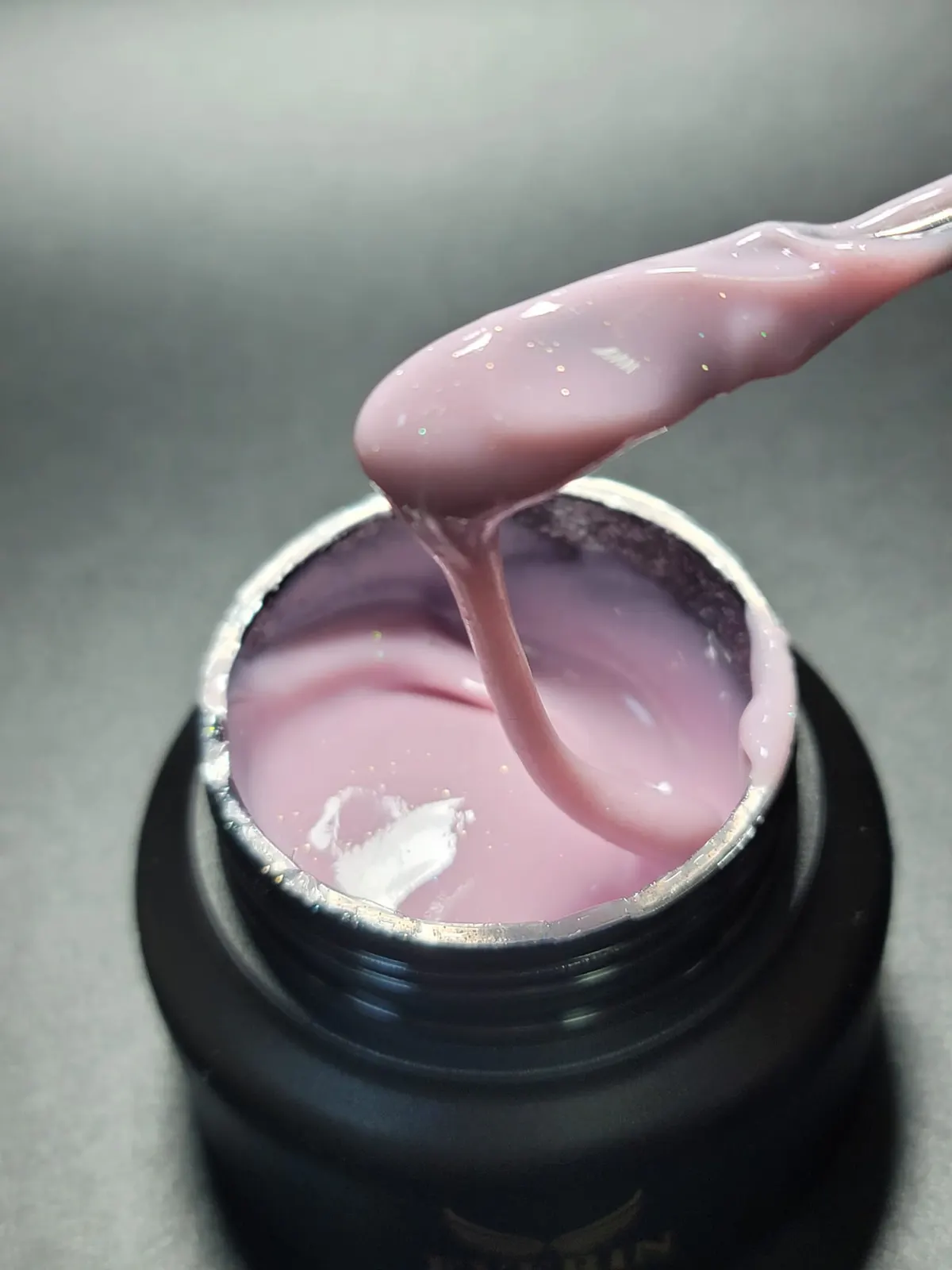 Acryl Gel Everin 30gr 09 Șerbet cu Sclipici Fin TPO Free - Polygel Roz Lăptos Glitter