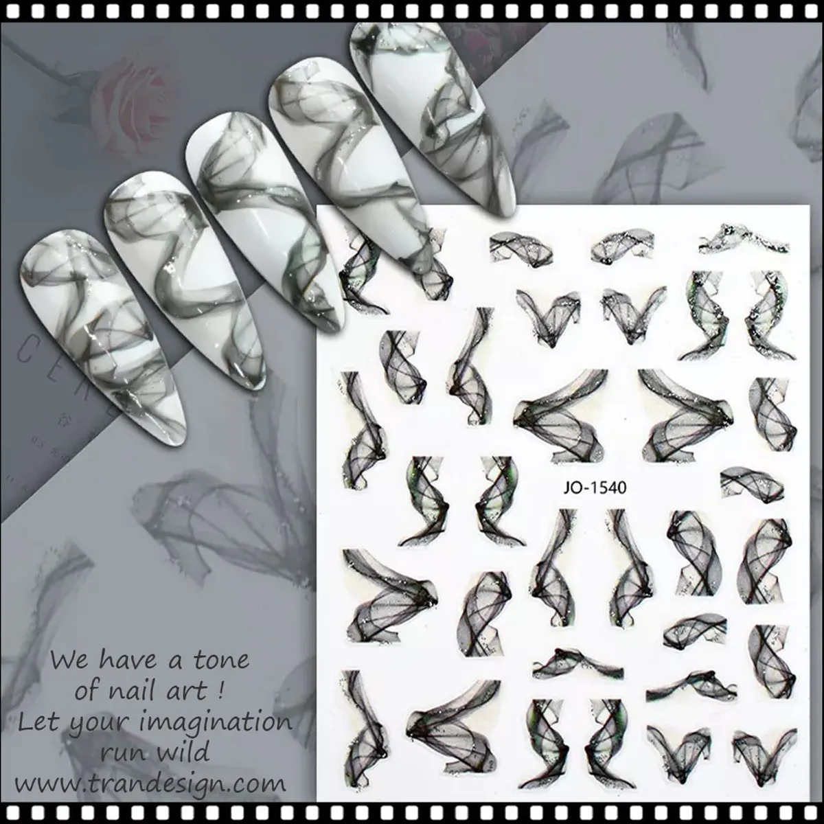Sticker decor unghii JO-1540 - JO-1541 - EVERIN
