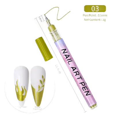 Stilou Pictură Unghii Nail Art - MK-A43 - EVERIN