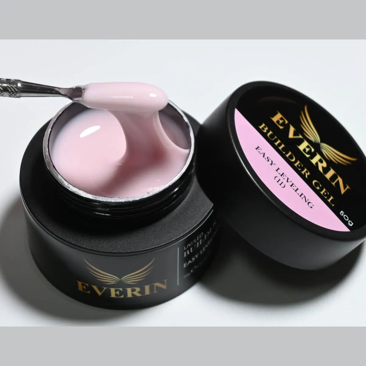Everin Builder Gel Easy Leveling 11 – Gel Construcție Autonivelant 50g (Cover Peach Rosé)