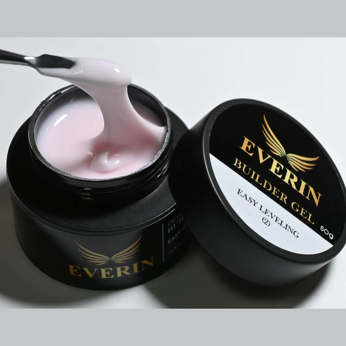 Everin Builder Gel Easy Leveling 02 – Gel de construcție autonivelant roz pal (15g)