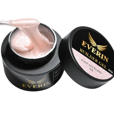 Gel Construcție Everin Autonivelant 15g – Easy Leveling 13 (Crystal Rose Shimmer)