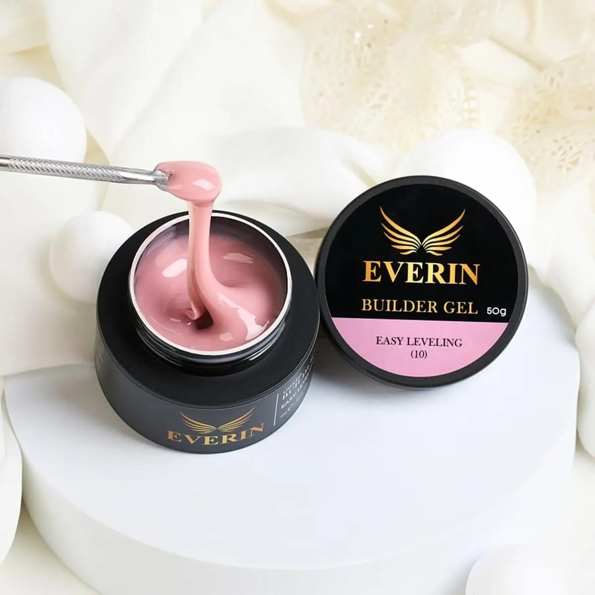 Gel Construcție Everin Autonivelant 15g – Easy Leveling 10 (Cover Nude Rosé)