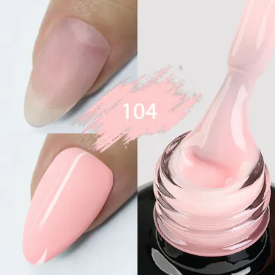 Color Rubber Base Kievskaya Nr. 104 15ml | Bază rubber color roz pastel natural