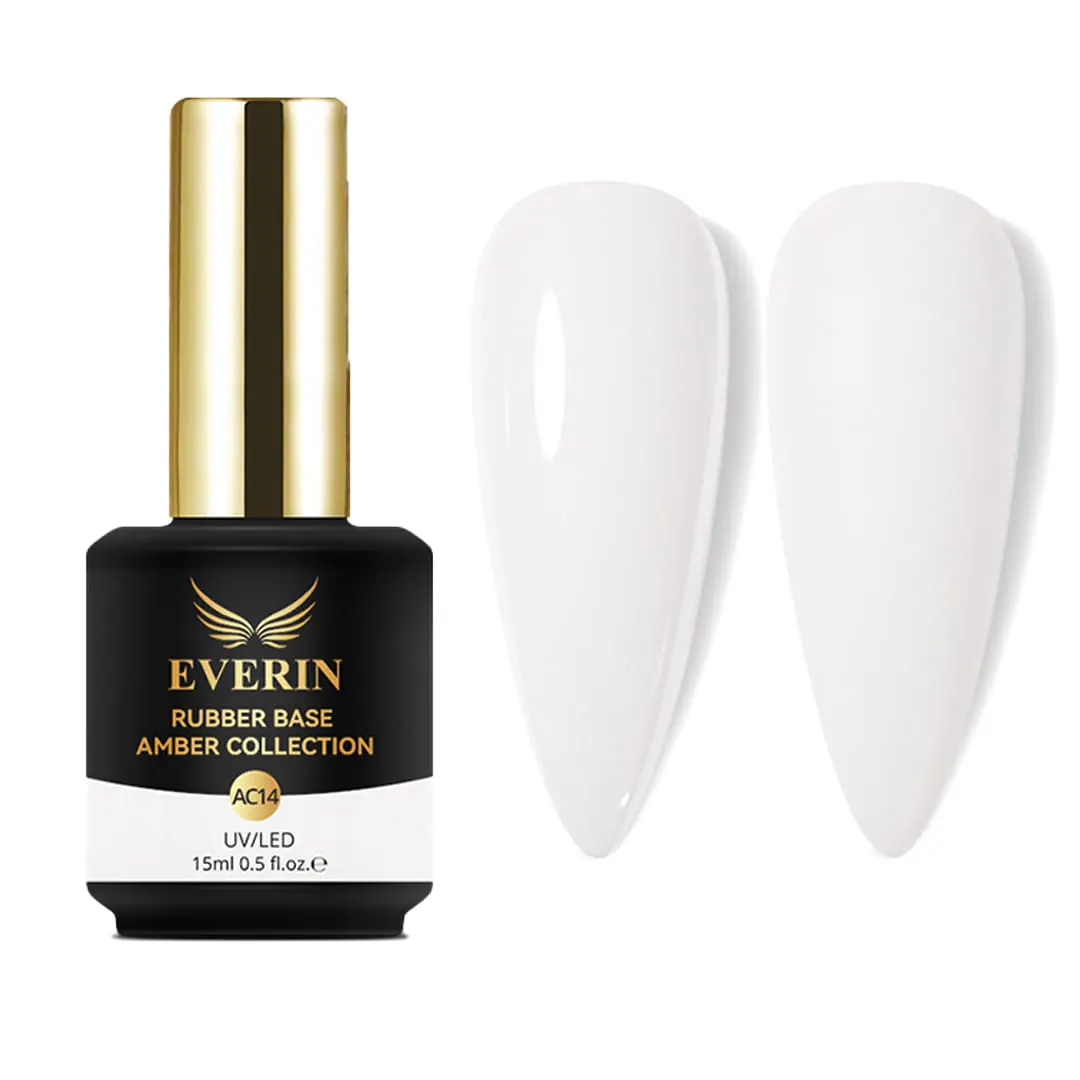 Bază Rubber Alb Lăptos Everin Amber 14 15ml | Milky White