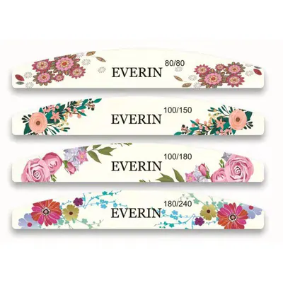 Pilă Unghii 180/240 Everin | Pilă Profesională Finisare Manichiură