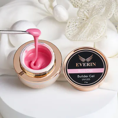 Gel Constructie Everin Autonivelant Rosy Chic 15g | Builder Gel Profesional UV LED