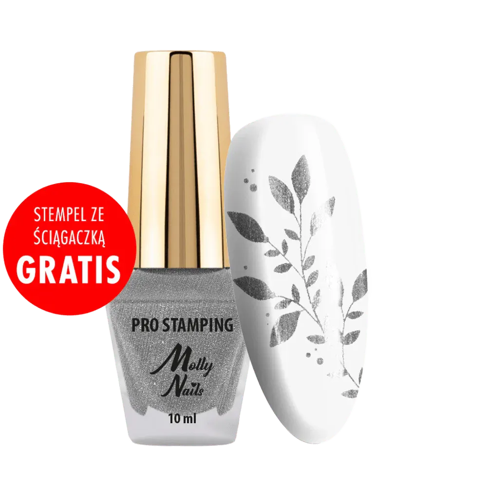 Ojă Pentru Ștampilă Molly Lac PRO Stamping - Silver - Everin