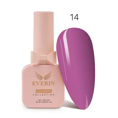Ojă Semipermanentă Roz Magenta Everin Celebrity 14 15ml
