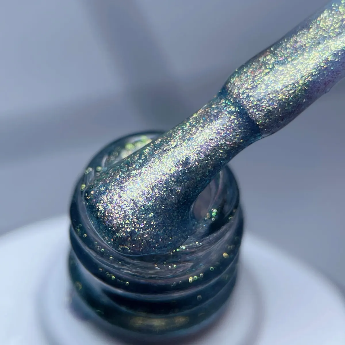 Ojă Semipermanentă Everin Mermaid 12 7ml - Gri Antracit Iridescent