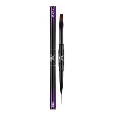 Pensulă Dublă Pro Art Flat 10 & Liner 15mm Purple Everin