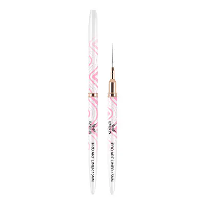 Pensulă Pro Art Liner 15mm Pink Wave Everin | Pensulă Nail Art Profesională