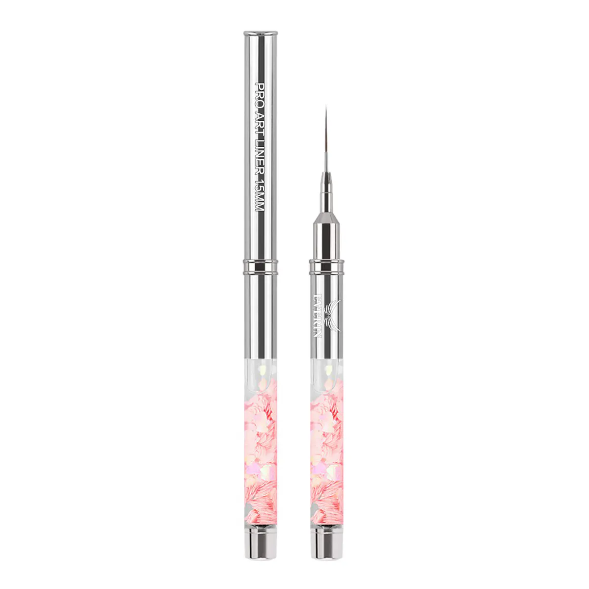 Pensulă Pro Art Liner 15mm Flower Handle Everin | Nail Art Profesional