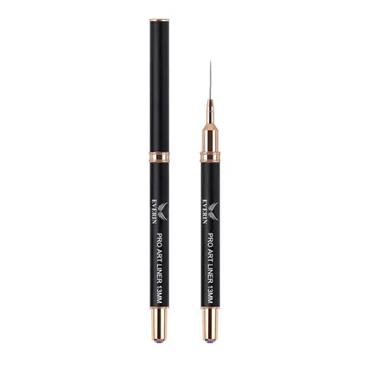 Pensulă Pro Art Liner 13mm Black Handle Everin | Pensulă Profesională Nail Art