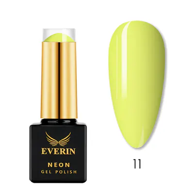 Ojă Semipermanentă Everin Neon 7ml 11 - Galben Lime Neon EN-11