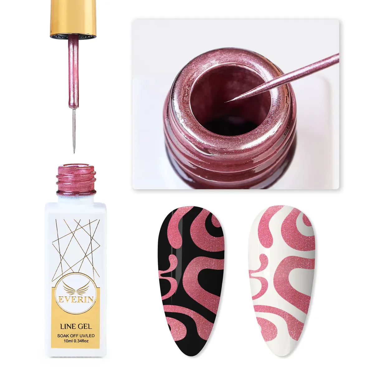 Line Gel Everin - Metal Pink - Everin