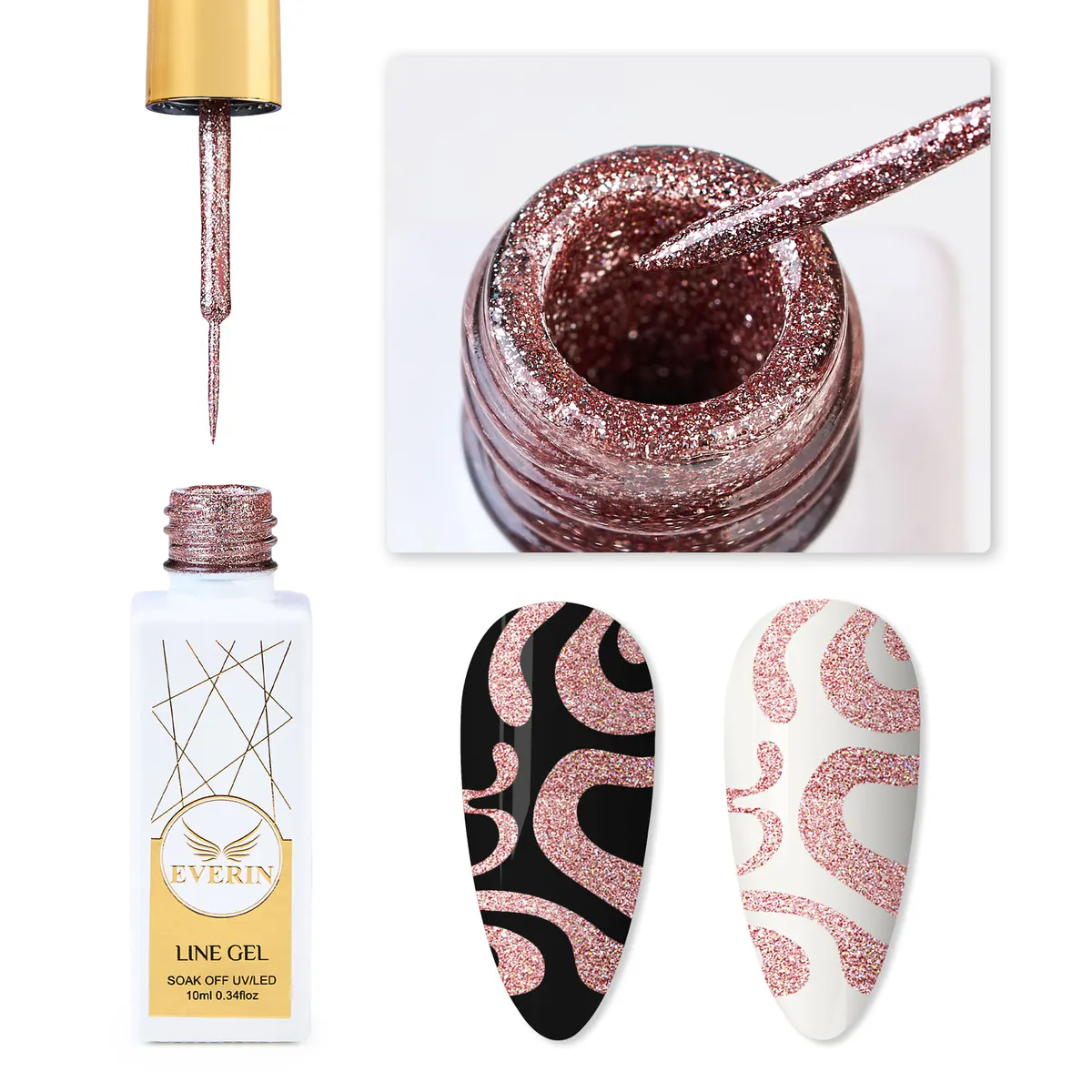 Line Gel Everin - Metal Pink - Everin