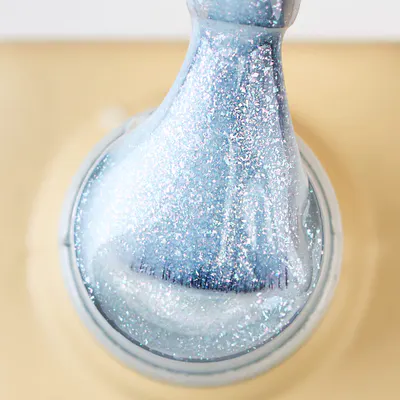 Rubber Base Everin White Lover 01 – Bază rubber cu Sclipici Argintiu, HEMA & TPO Free, 15ml