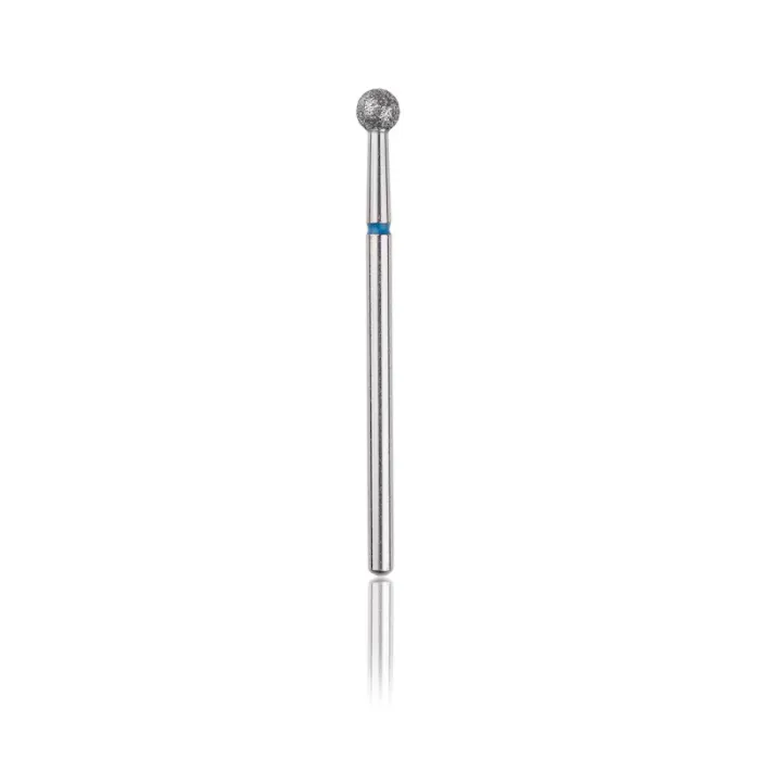 Cap Freză Diamant Bilă Albastru Ø 4,0 mm – Cuticule & Piele Întărită | Profesional