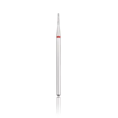 Cap Freză Diamant Trunchi de Con Roșu L 6 mm Ø1.2 mm – Curățare Cuticule & Finisare Profesională | Everin
