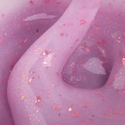 Liquid Polygel Everin 019 – Blushing Bride | HEMA & TPO Free | Lila pastel cu sclipici roz-auriu