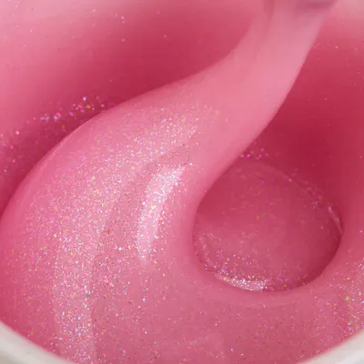 Liquid Polygel Everin 034 – Copper Pink | Fără HEMA & TPO | Nuanță Roz-Cupru cu Sclipiri Fine
