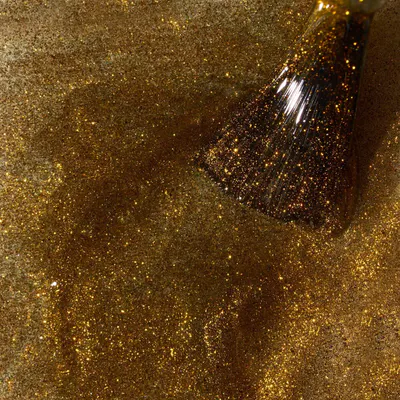 Ojă Semipermanentă Kievskaya Glitz Cat Eye 04 – Auriu Strălucitor cu Efect Magnetic 3D, 15ml
