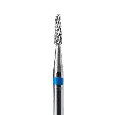 Capăt Freză Tungsten Carbide Albastru 1.4x4.5mm BTE-12A – Ultra Micro pentru Cuticulă și Detalii Fine | Everin