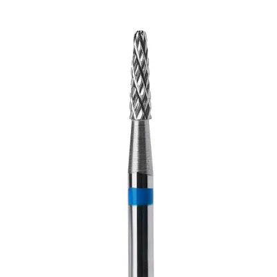 Capăt Freză Tungsten Carbide Albastru 2.3x5mm BTE-13A – Ultra Precis pentru Cuticulă și Detalii | Everin